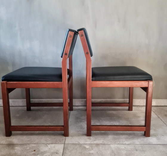 Image 1 of 2x vintage eetkamerstoelen