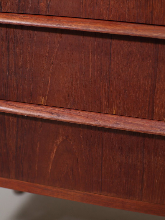 Image 1 of Boekenkast Secretaire Lades Vintage Deens Teak