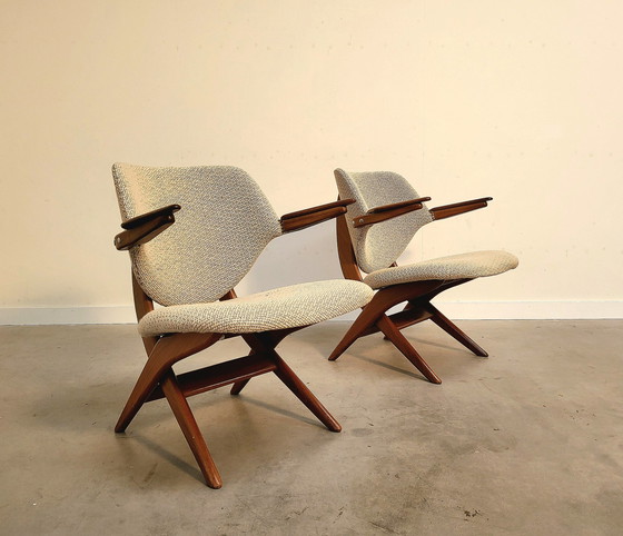 Image 1 of Set Vintage Pelican Chairs, Louis Van Teeffelen