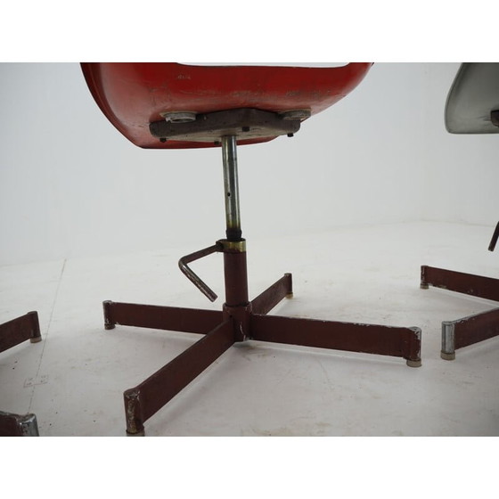 Image 1 of Set van 4 vintage industriële stoelen, 1960