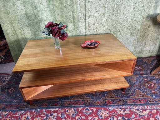 Mid century retro vintage teak salontafel 1960