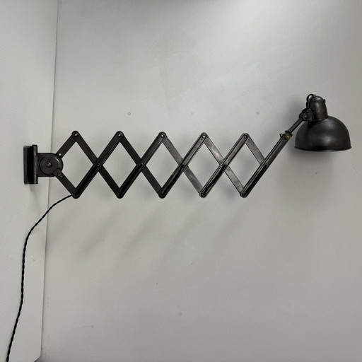 Antieke Bauhaus Accordeon Wandlamp