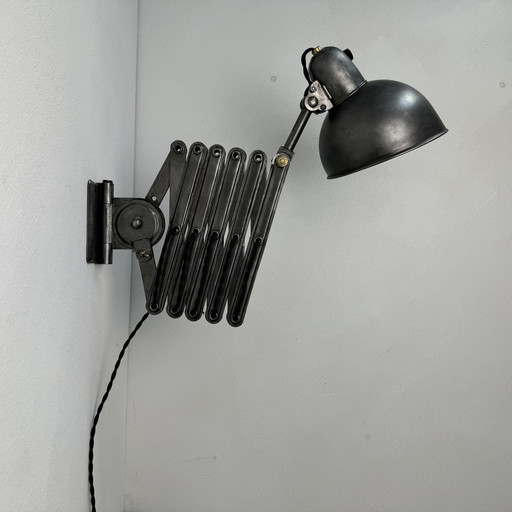 Antieke Bauhaus Accordeon Wandlamp