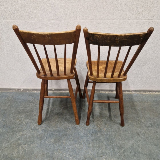 Image 1 of 2 Antieke Stoelen Van Voor 1900 Dressboy