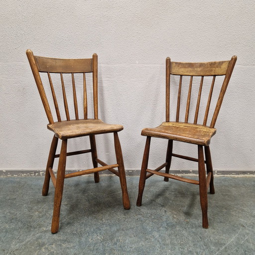 2 Antieke Stoelen Van Voor 1900 Dressboy