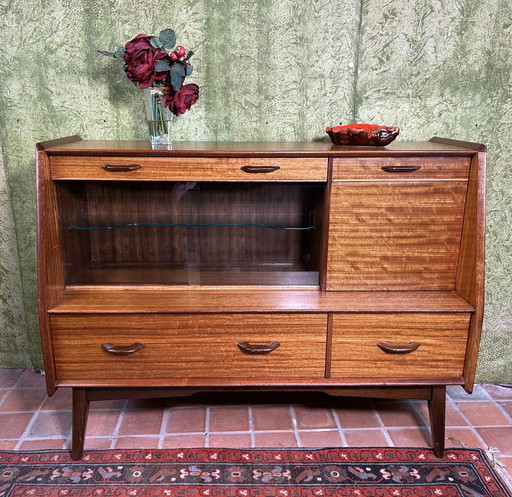 Mid century retro vintage hoge planken cocktailkast GPlan