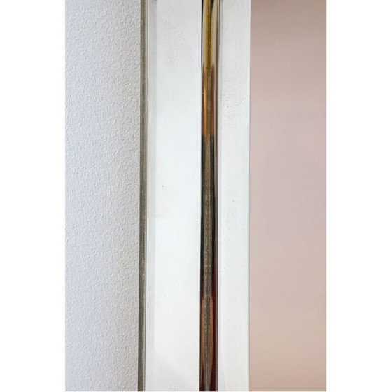 Image 1 of Vintage Hollywood Regency vierkante fotolijst met chromen frame door Romeo Rega, 1940