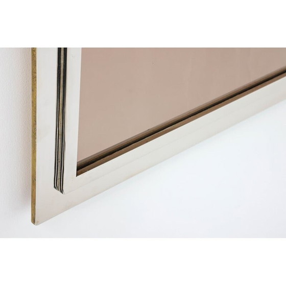 Image 1 of Vintage Hollywood Regency vierkante fotolijst met chromen frame door Romeo Rega, 1940