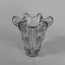 Kristallen Vaas Art Vannes France, 27 Cm Hoog, Jaren 50