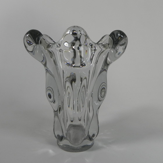 Image 1 of Kristallen Vaas Art Vannes France, 27 Cm Hoog, Jaren 50