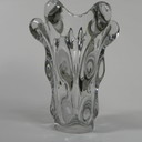 Kristallen Vaas Art Vannes France, 27 Cm Hoog, Jaren 50