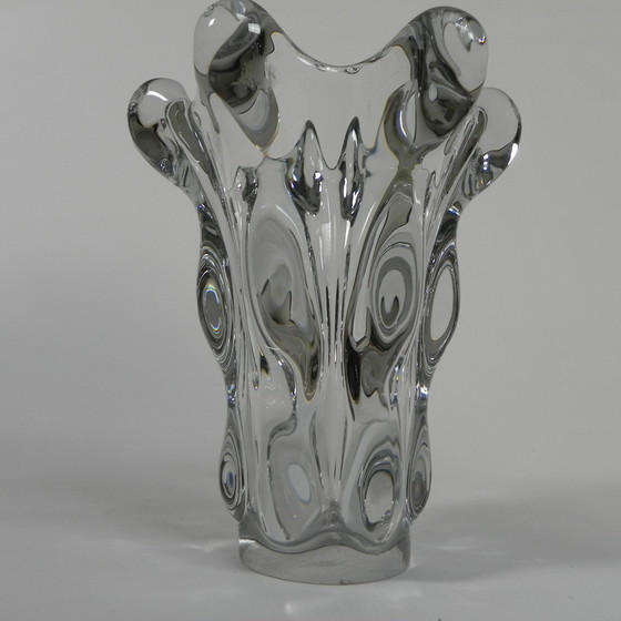 Image 1 of Kristallen Vaas Art Vannes France, 27 Cm Hoog, Jaren 50