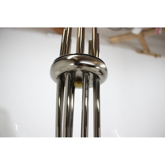 Image 1 of Vintage kroonluchter in metaal, glas en messing, Duitsland 1990
