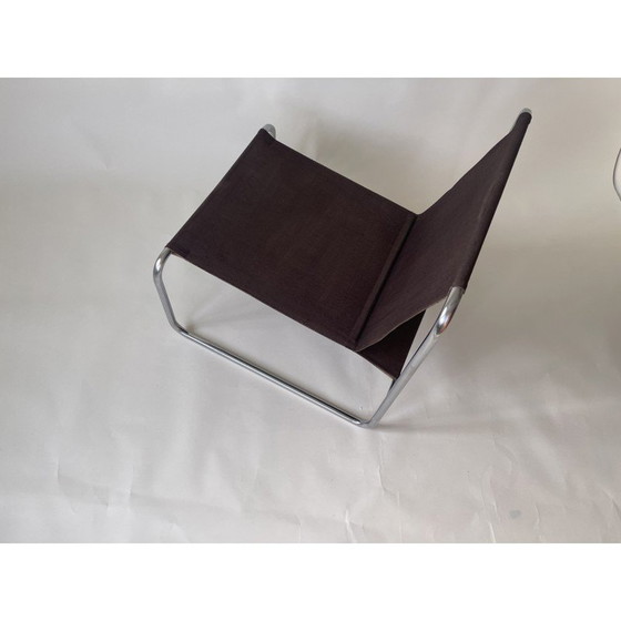 Image 1 of Vintage canvas stoel met verchroomd frame, UK 1970