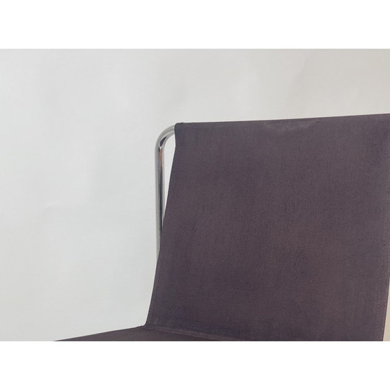 Image 1 of Vintage canvas stoel met verchroomd frame, UK 1970