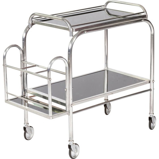 Image 1 of Vintage Art Deco bar trolley, Frankrijk 1930