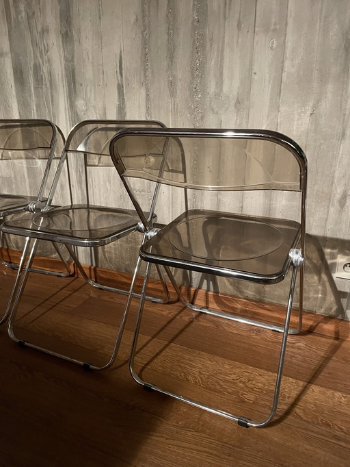 4 X Vintage Bijzetstoelen Anonima Castelli - Giancarlo Piretti