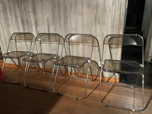 4 X Vintage Bijzetstoelen Anonima Castelli - Giancarlo Piretti