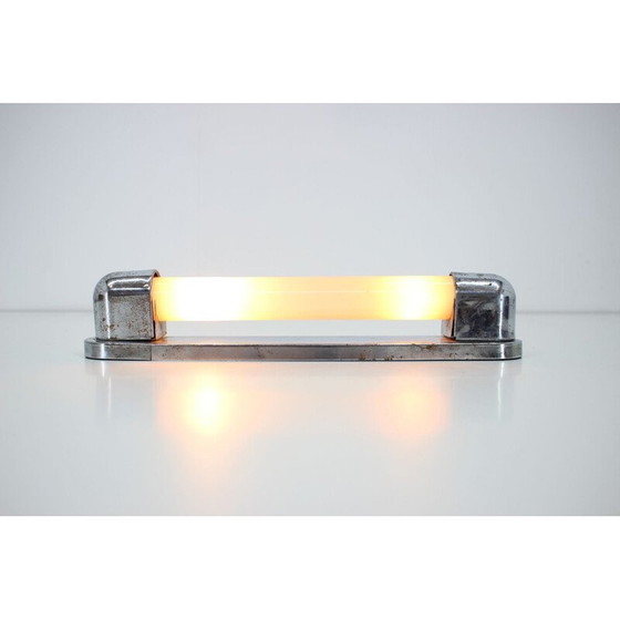 Image 1 of Vintage chromen wandlamp, Tsjecho-Slowakije 1930