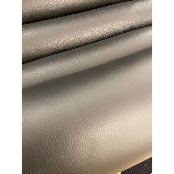 Image 1 of Paar vintage "Hyaline" fauteuils in glas en zwart leer van Fabio Lenci, Italië 1970