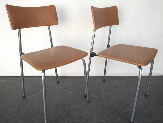 Image 1 of 2X Vintage Stoelen ( Set )