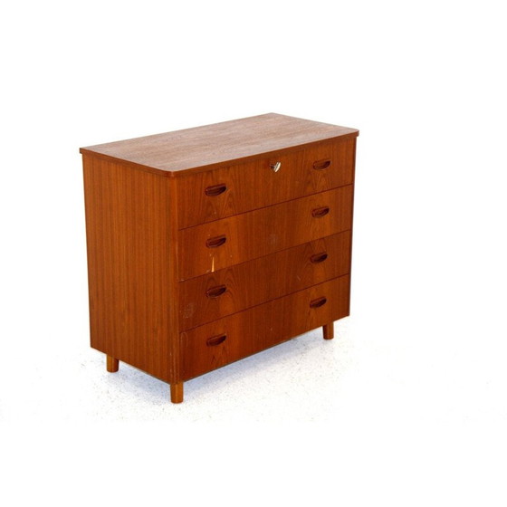 Image 1 of Vintage ladekast van teak en beuken, Zweden 1960