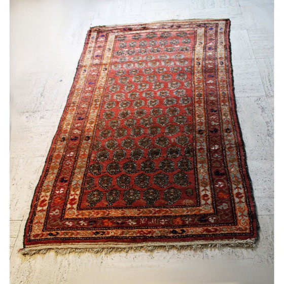 Image 1 of Vintage Perzisch tapijt Sarouk mir van scheerwol