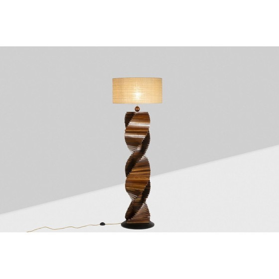 Image 1 of Vintage sculpturale lampvoet in gelakt hout, Frankrijk 1980