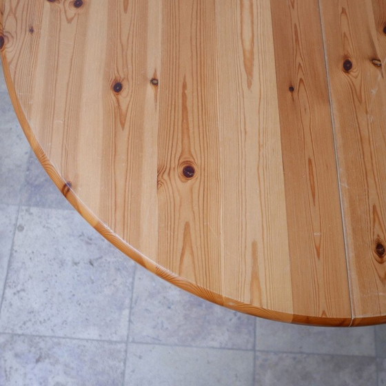 Image 1 of Grenen Mid Century Nederlandse eettafel, 1970