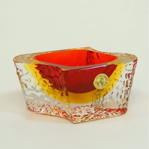 Vintage Murano glazen schalen door Luigi Mandruzzato, 1960