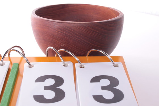 Image 1 of Vintage klein teakhouten kommetje jaren60 Denemarken