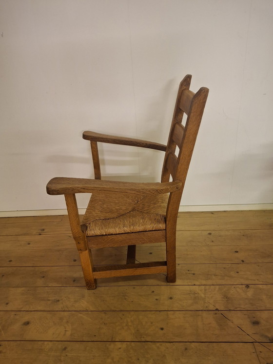Image 1 of Brutalist Eiken Fauteuil 