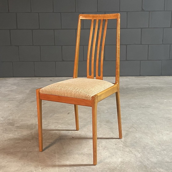 Image 1 of Set van 6 eetkamerstoelen – Lübke – jaren 70