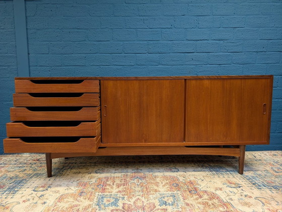 Image 1 of Vintage Teak Lowboard, Deens Design Uit De Jaren ´60