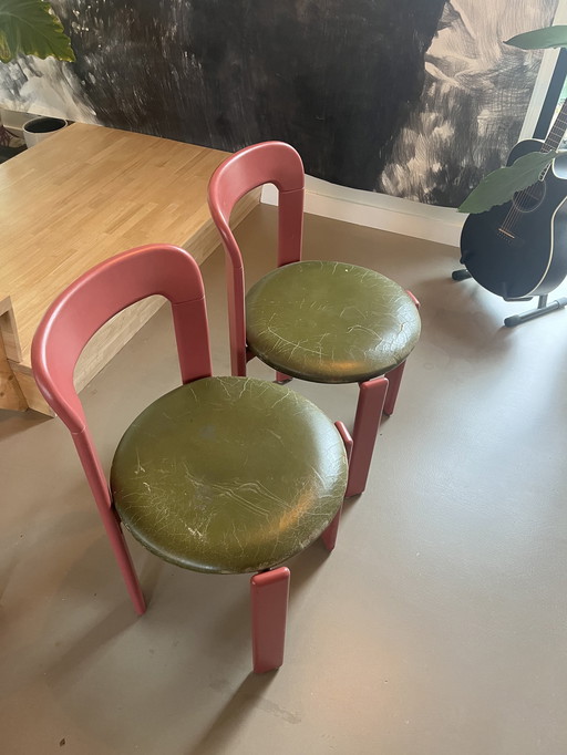 6x Bruno Rey Vintage Eetkamerstoelen -Opknapper!