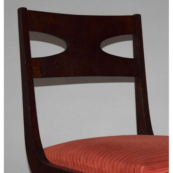 Image 1 of Set van 4 vintage eikenhouten stoelen, jaren 1950