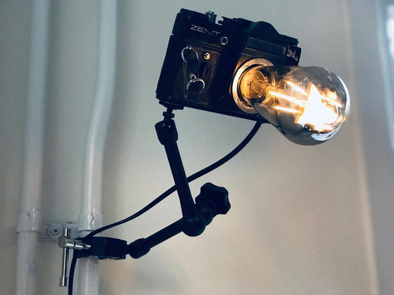 Image 1 of Handmade camera lamp met klem