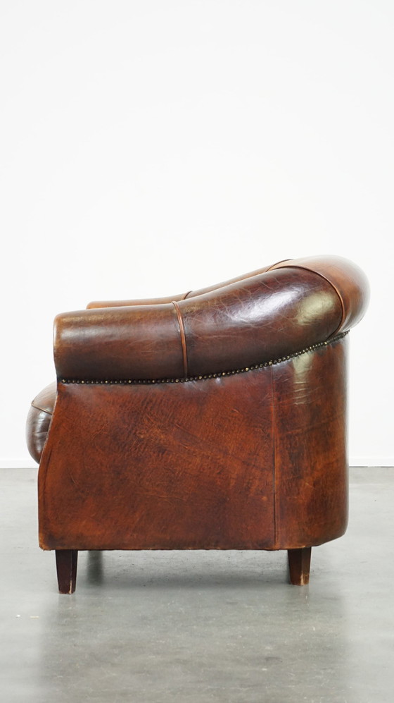 Image 1 of Schapenleren clubfauteuil