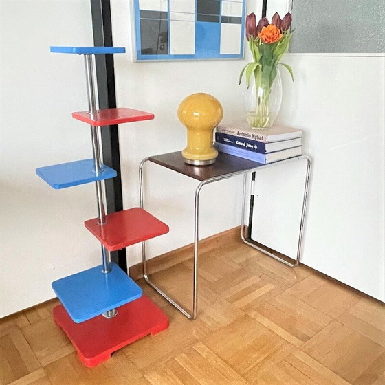 Image 1 of Vintage opaline glazen tafellamp van Ivan Jakes voor Glassworks Valasske Mezirici, Tsjecho-Slowakije 1960