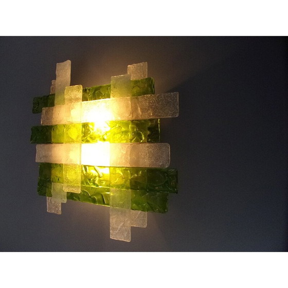 Image 1 of Vintage wandlamp van Murano glas, Italië 1970