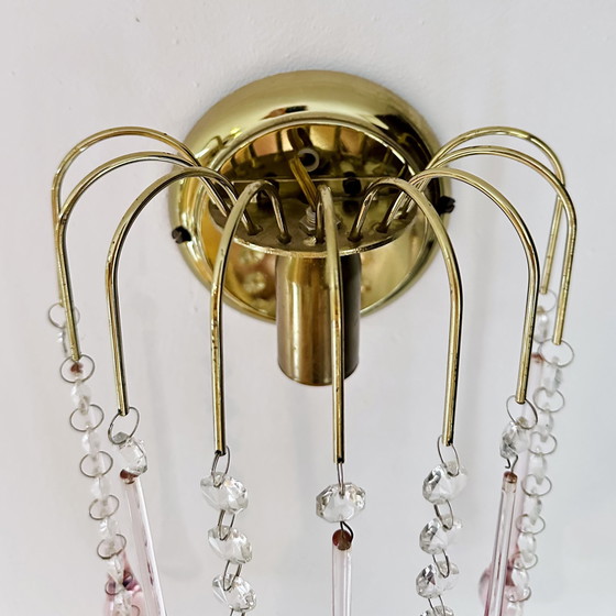 Image 1 of Set Van 2 Murano Teardrop Wandlampen 