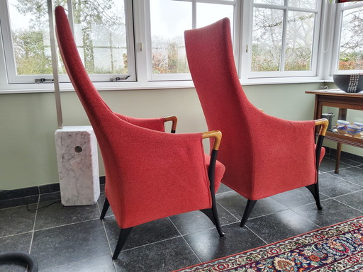 2x Giorgetti Progetti Wing Chairs