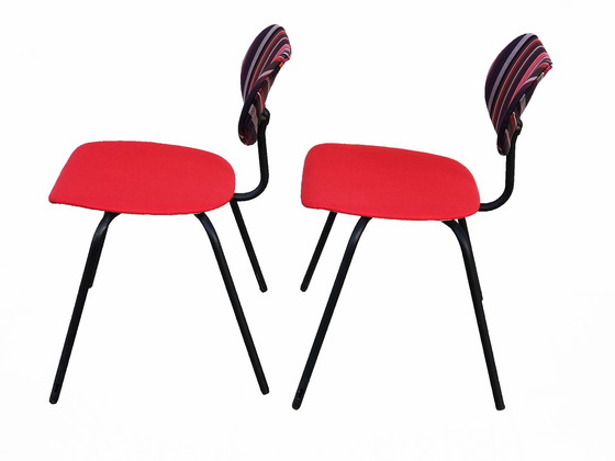 Image 1 of Thonet conferentiestoelen uit de jaren 1950, set van twee.