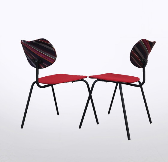 Image 1 of Thonet conferentiestoelen uit de jaren 1950, set van twee.