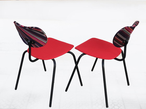 Image 1 of Thonet conferentiestoelen uit de jaren 1950, set van twee.