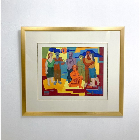 Image 1 of Vintage leclère aquarel, 1960