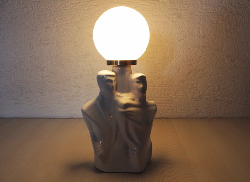 Vintage Vl Keramische lamp, Nederland 1970