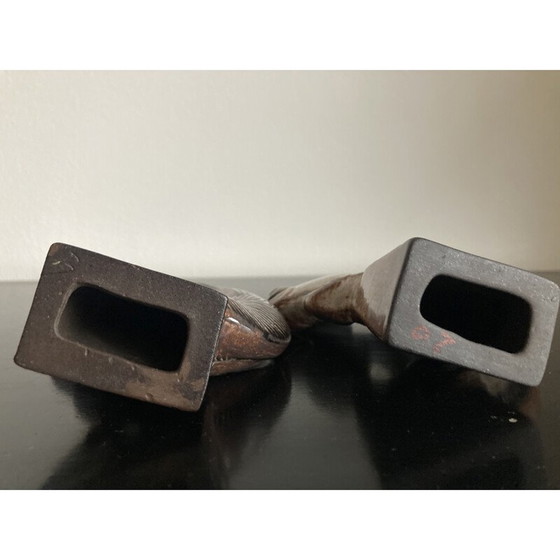 Image 1 of Paar vintage keramische vissculpturen, 1960