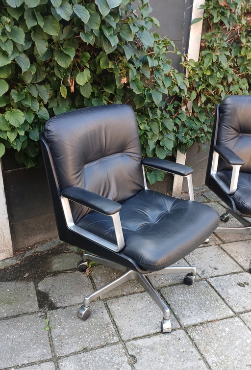 2x Vintage Italiaanse Vaghi Stoelen Jaren 60