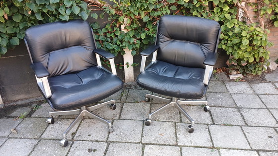 Image 1 of 2x Vintage Italiaanse Vaghi Stoelen Jaren 60